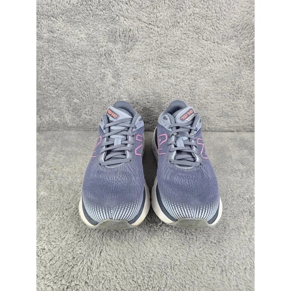 New Balance Fresh Foam X 840 V1 Shoes Womens Sz 9.5 2E Gray Pink Lace Up Sneaker
